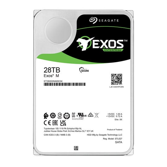 Seagate Exos M 28TB  SATA 6GB/s 7200RPM Enterprise Hard drive ST28000NM003K