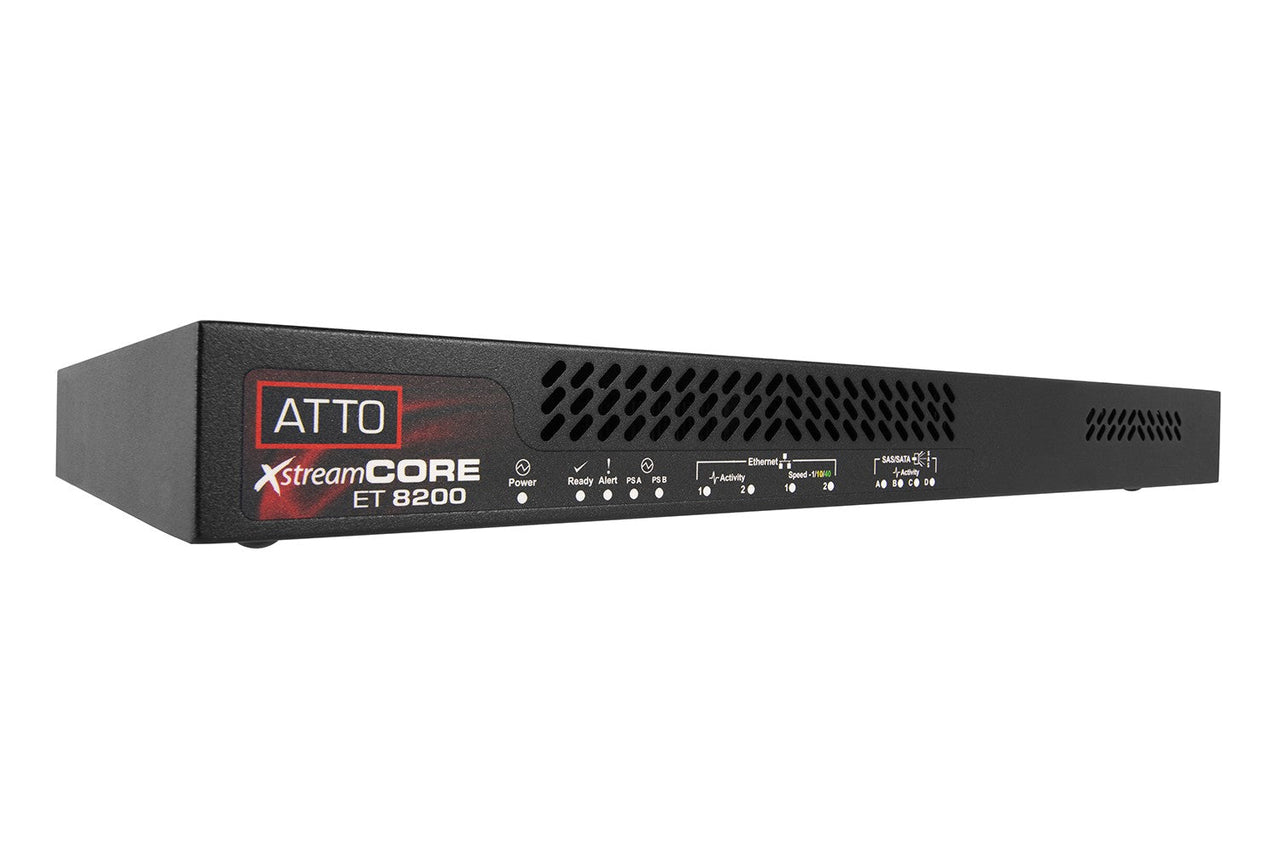XstreamCORE 8200 Dual-Port 40Gb Ethernet to 16-port 12Gb SAS/SATA intelligent Bridge (supports all storage media)