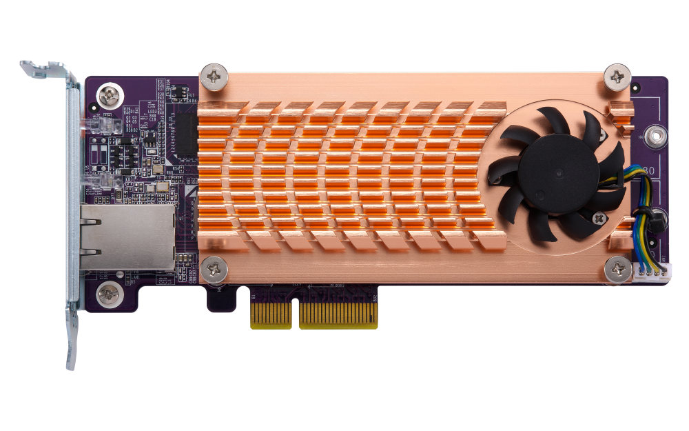 QNAP M.2 SSD/10GbE PCIe Expansion Card (QM2-2P10G1T)