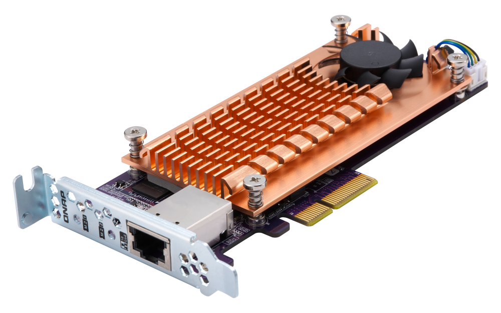 QNAP M.2 SSD/10GbE PCIe Expansion Card (QM2-2P10G1T)