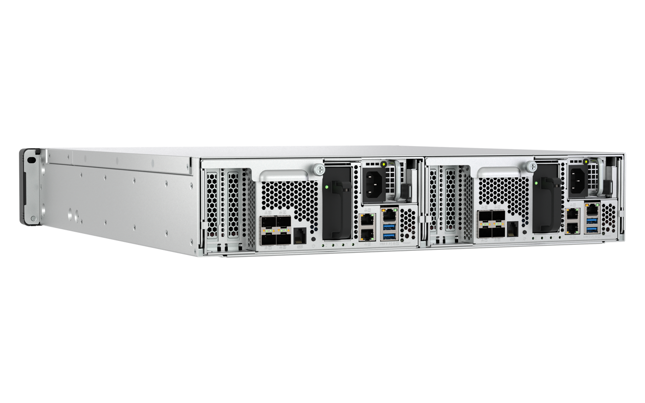 QNAP ES2486AFdc-2142IT-128G | 24-Bay NVMe All-Flash Dual-Controller Enterprise Storage