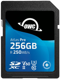 Thumbnail for OWC 256GB Atlas Pro SDXC V60 UHS-II Memory Card