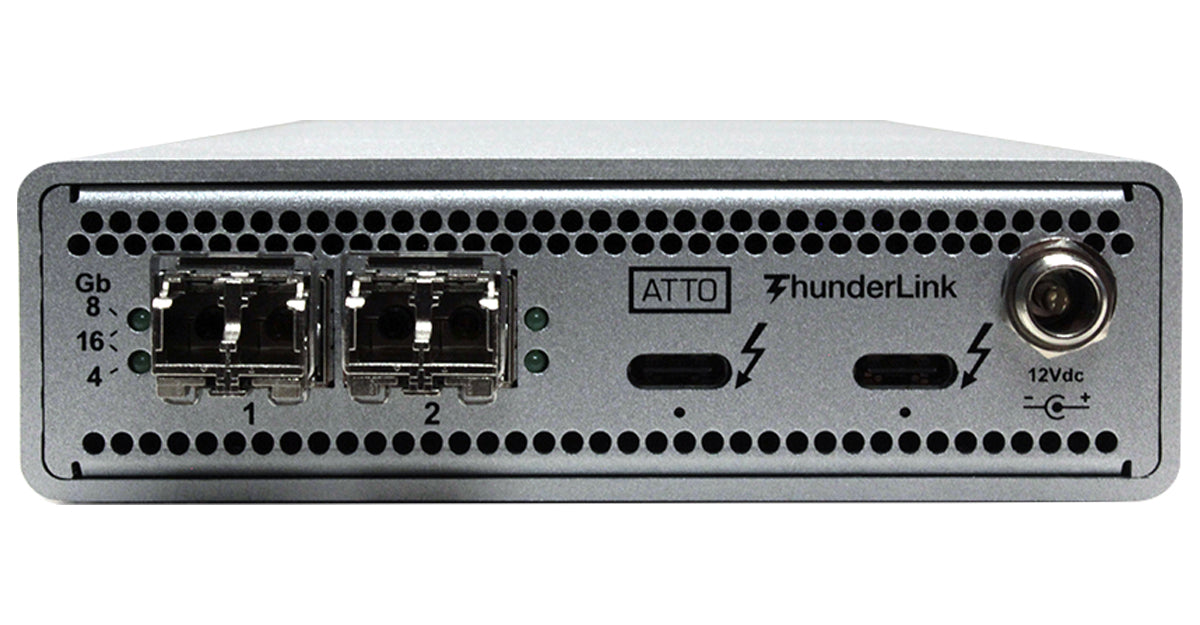 ThunderLink (model 3162) Dual-Port Thunderbolt 5/4/3 to dual-port 16Gb Fibre Channel Adapter