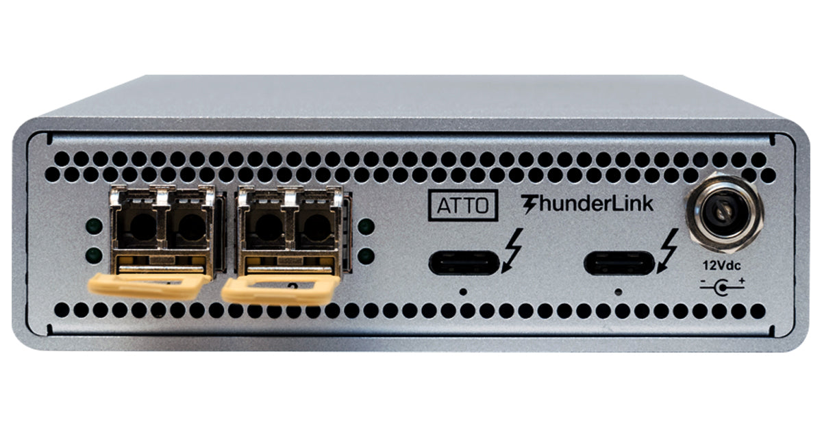 ThunderLink (model 3252) Dual-Port Thunderbolt 5/4/3 to dual-port 25Gb Ethernet Adapter