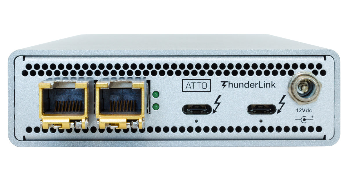 ThunderLink (model 3102T) Dual-Port Thunderbolt 5/4/3 to RJ45 10Gb Ethernet Adapter