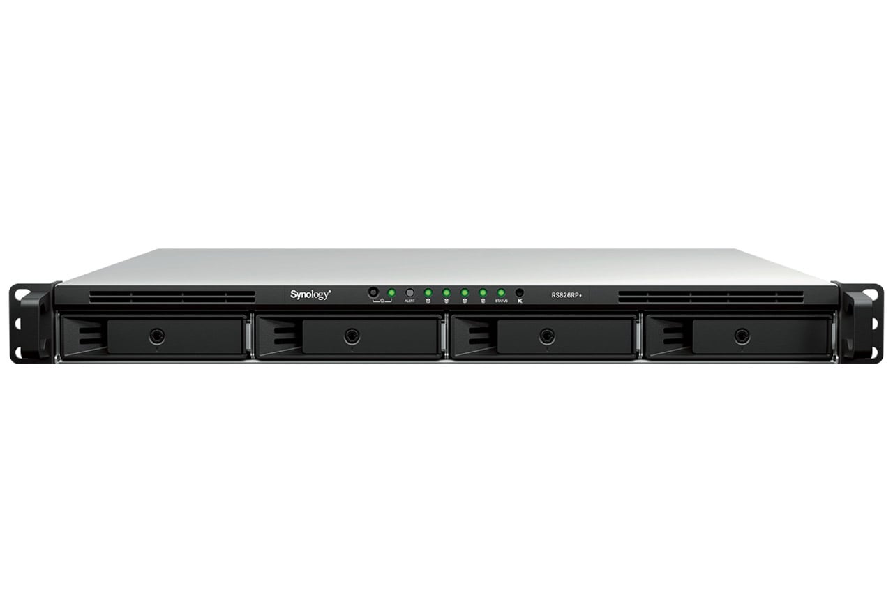 Synology RackStation RS826RP+ 4-Bay 1U NAS with Redundant Power