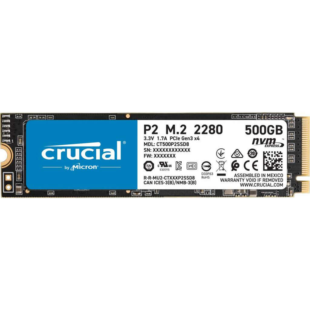 Crucial P2 M.2 NVMe 500GB Dubai UAE