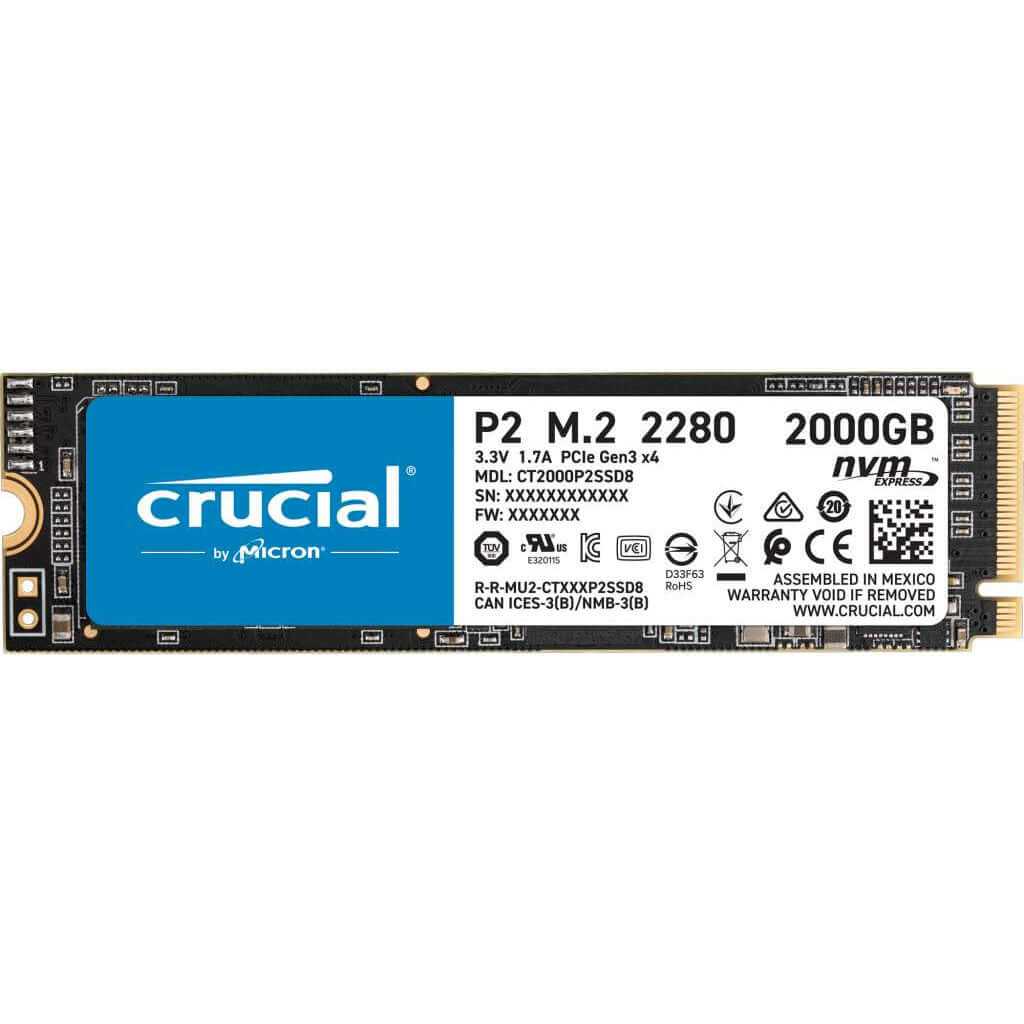 Crucial P2 M.2 NVMe 2TB Dubai UAE